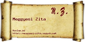 Meggyesi Zita névjegykártya